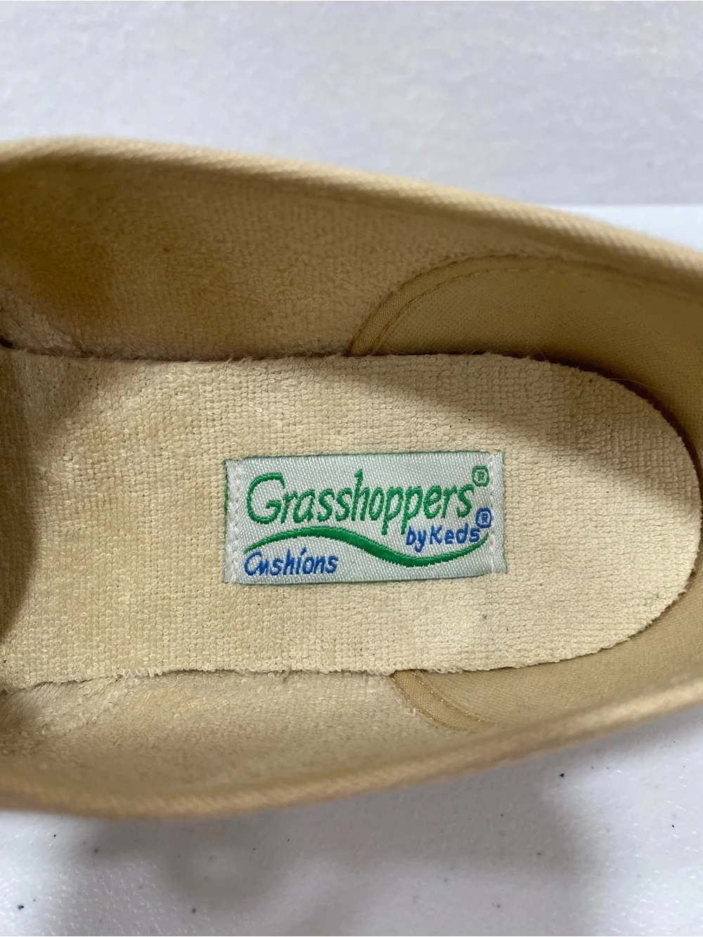 Grasshoppers by Keds Cushions Beige Canvas Lace-Up Espadrilles 7.5